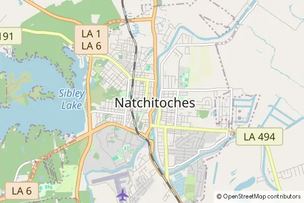 Karte Natchitoches