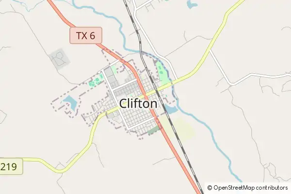 Karte Clifton (Texas)