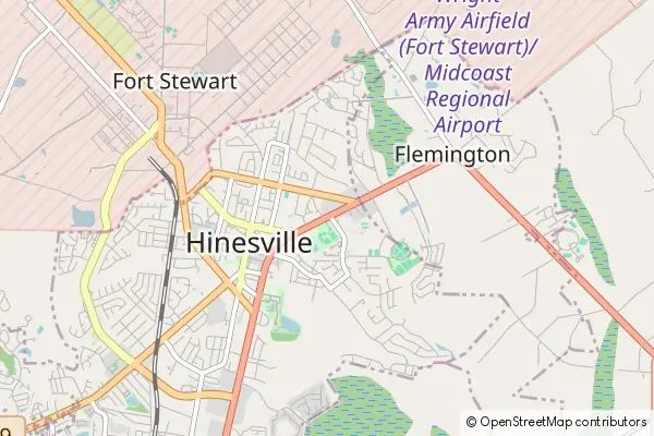 Karte Hinesville