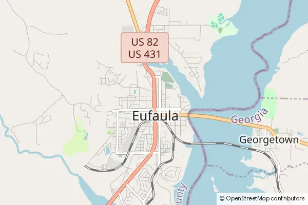 Karte Eufaula