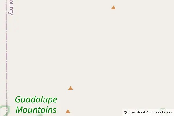 Karte Guadalupe Mountains Nationalpark
