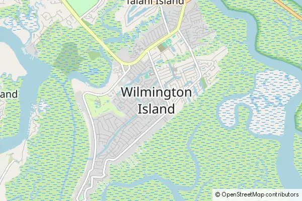 Karte Wilmington Island