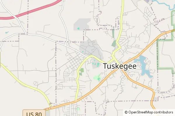 Karte Tuskegee Institute