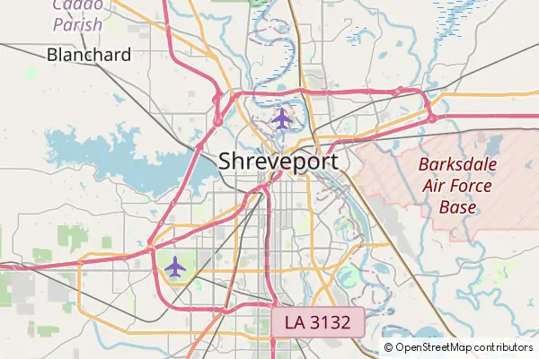 Karte Shreveport