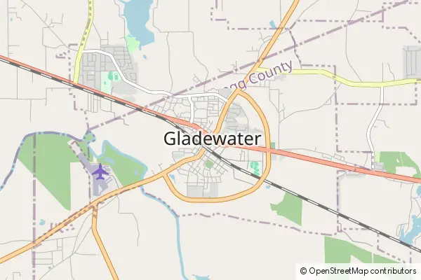 Karte Gladewater