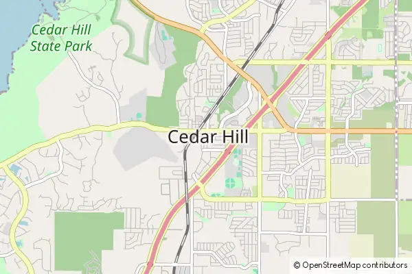 Karte Cedar Hill