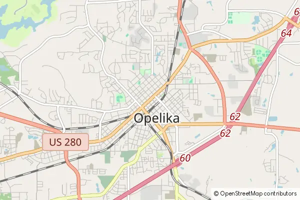 Karte Opelika