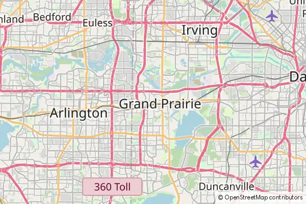 Karte Grand Prairie