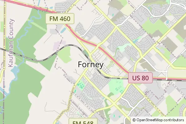 Karte Forney