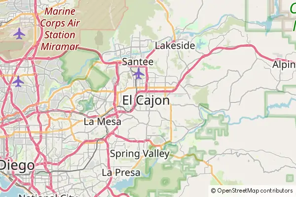 Karte El Cajon