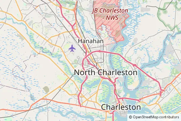 Karte North Charleston