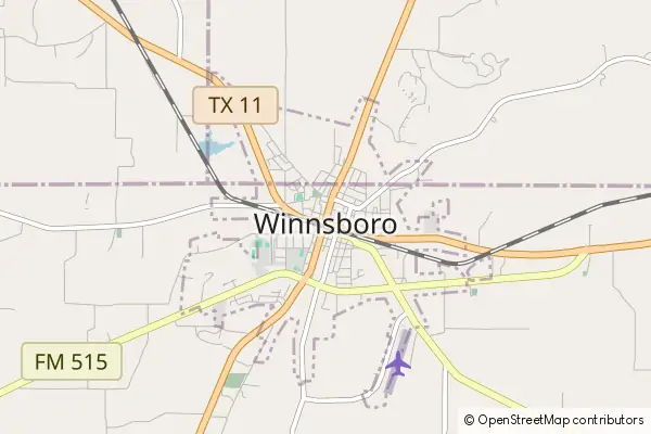 Karte Winnsboro