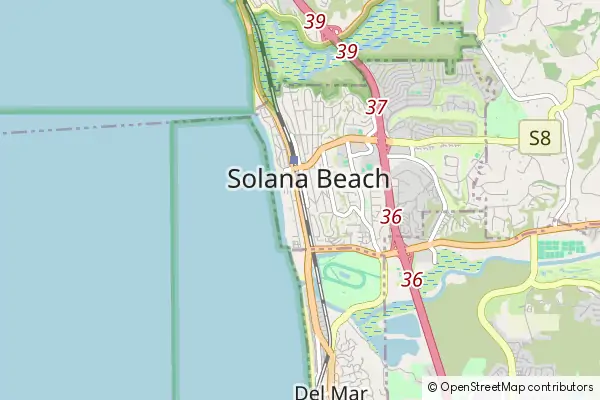 Karte Solana Beach