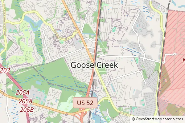 Karte Goose Creek