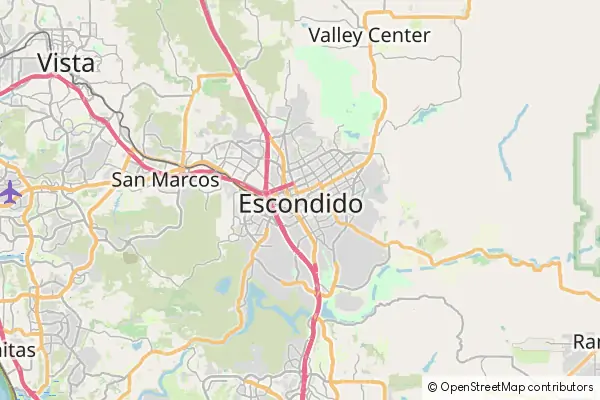 Karte Escondido