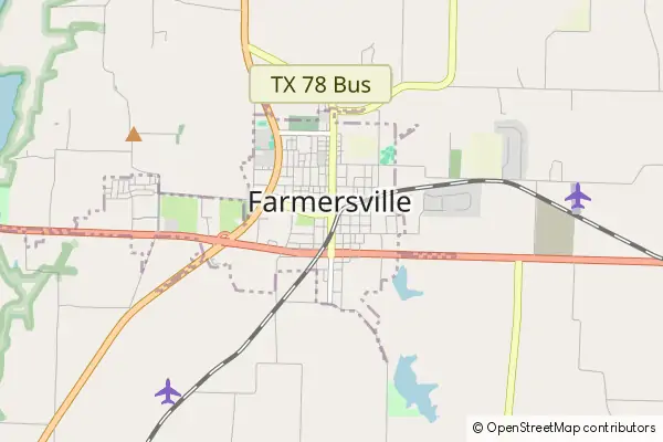 Karte Farmersville