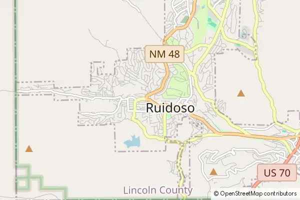 Karte Ruidoso
