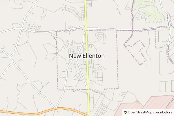 Karte New Ellenton