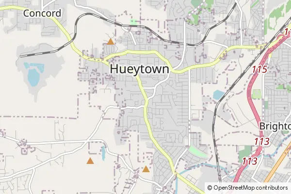 Karte Hueytown