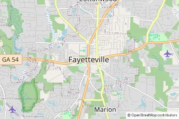 Karte Fayetteville