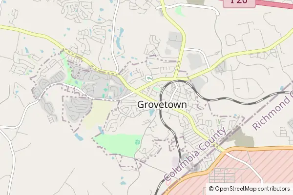 Karte Grovetown