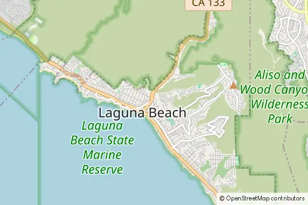 Karte Laguna Beach