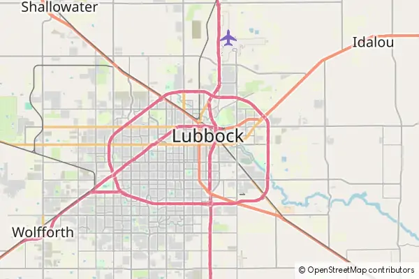 Karte Lubbock