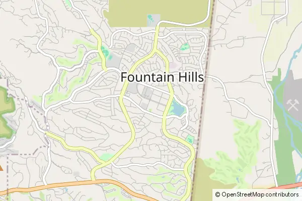 Karte Fountain Hills