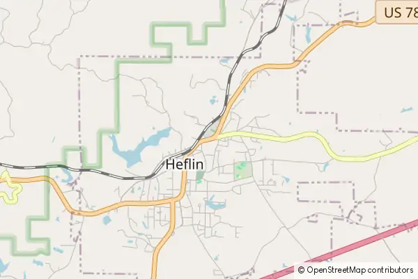 Karte Heflin