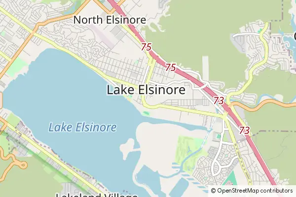 Karte Lake Elsinore