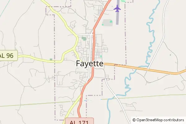 Karte Fayette