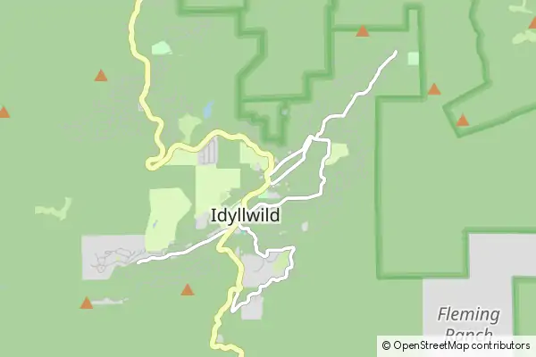 Karte Idyllwild