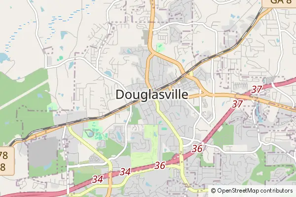 Karte Douglasville