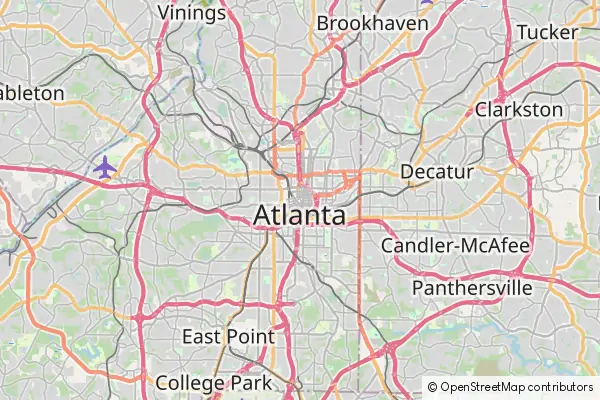 Karte Atlanta