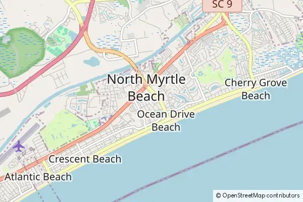 Karte North Myrtle Beach