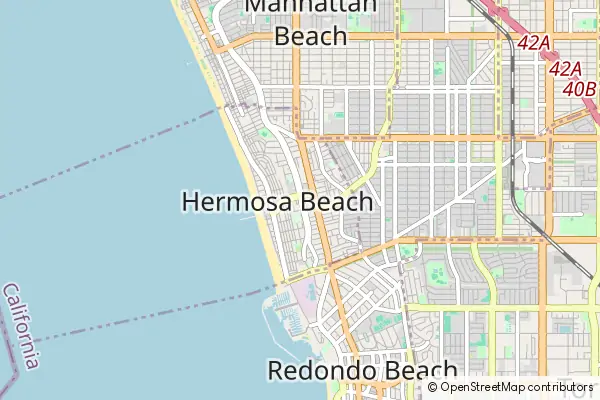 Karte Hermosa Beach
