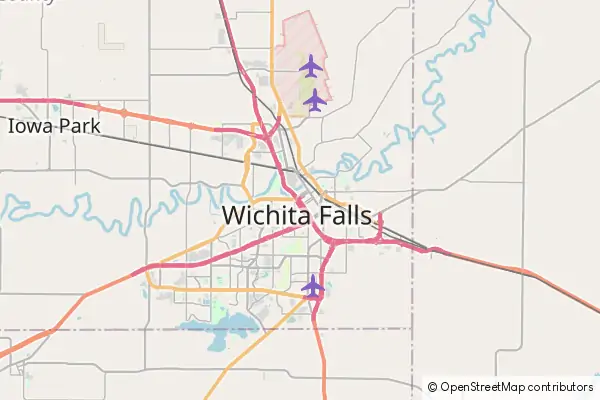 Karte Wichita Falls