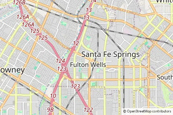 Karte Santa Fe Springs