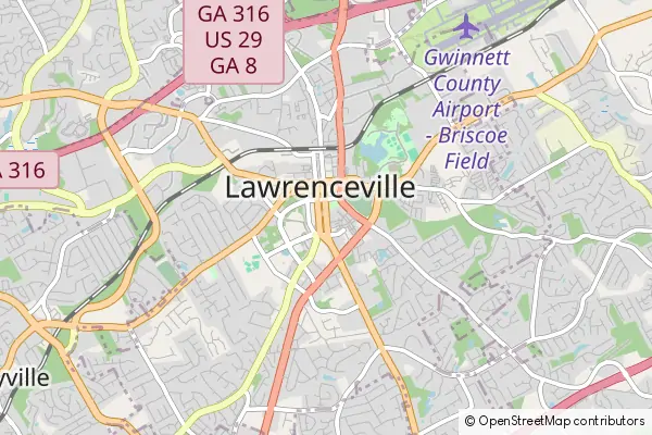 Karte Lawrenceville