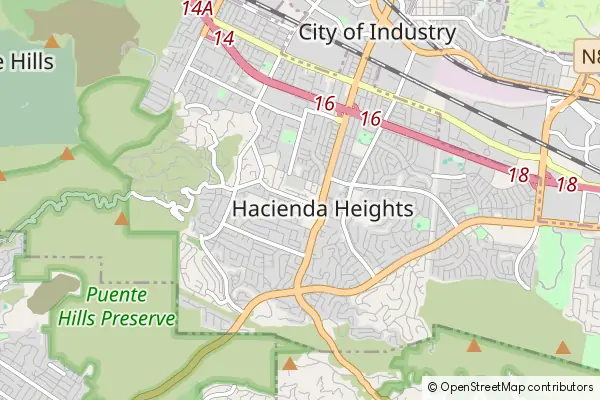 Karte Hacienda Heights