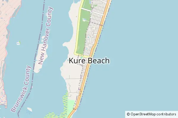 Karte Kure Beach