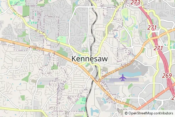 Karte Kennesaw