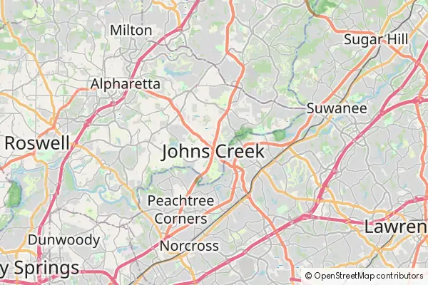 Karte Johns Creek