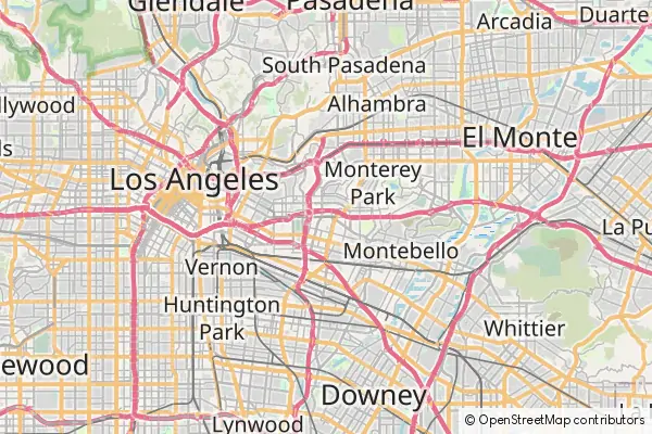 Karte East Los Angeles