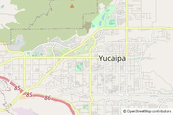 Karte Yucaipa