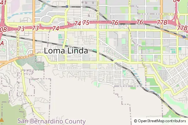 Karte Loma Linda