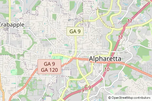 Karte Alpharetta