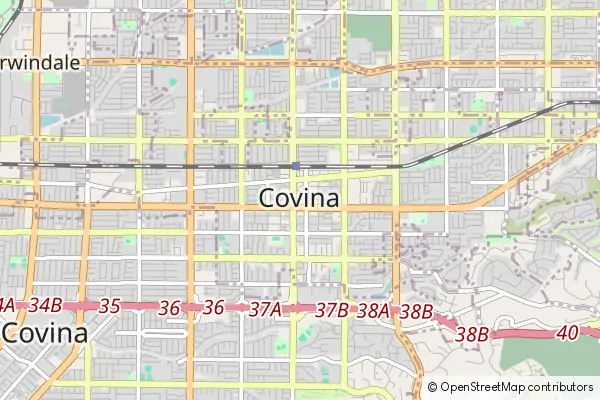 Karte Covina