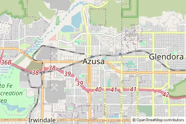 Karte Azusa