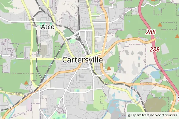 Karte Cartersville